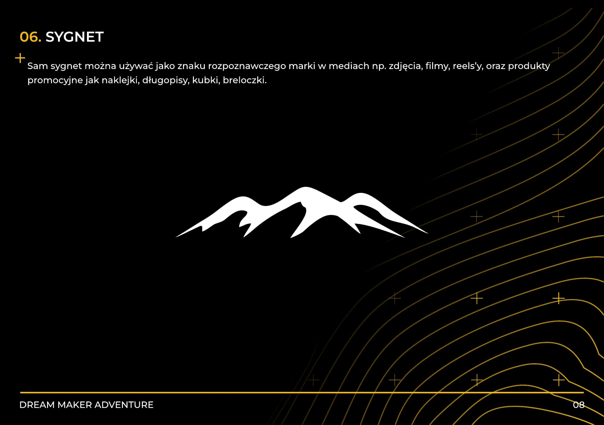DreamMaker Adventure mountain brand symbol